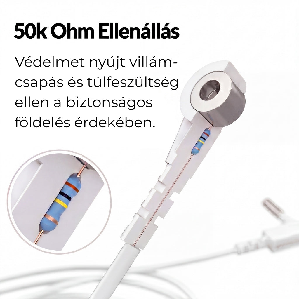 Védelmet nyújt villámcsapás és túlfeszültség ellen a biztonságos földelés érdekében